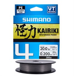 Shimano Kairiki 4 grey 300 Meter - 0,315 mm / 29,90 kg